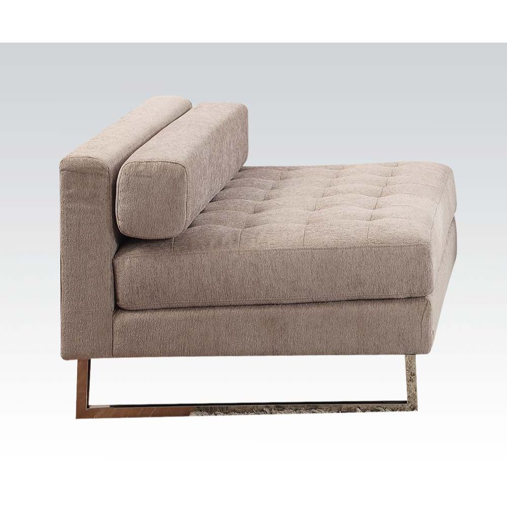  Sampson Armless Chair - Beige Fabric